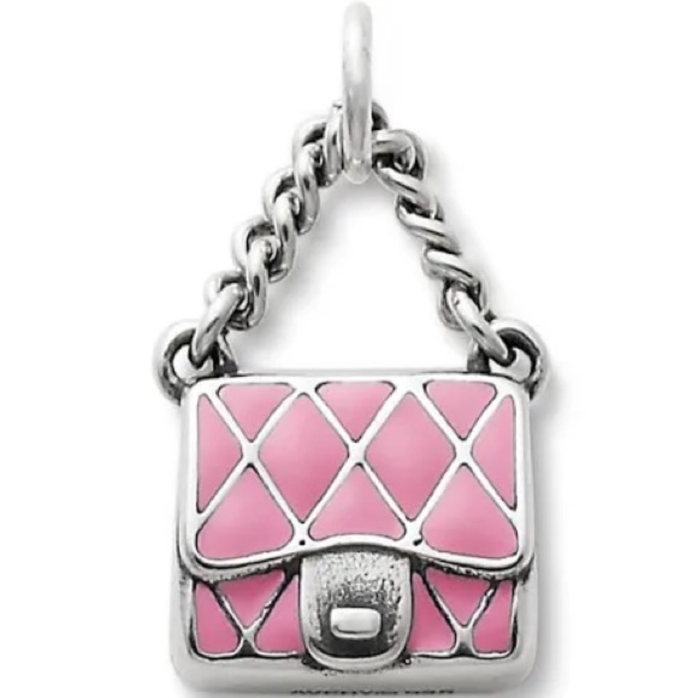 James Avery Enamel Purse silver Charm